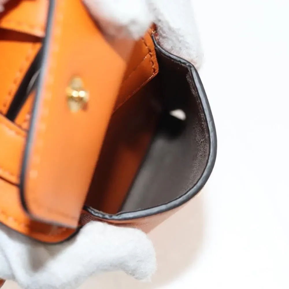 Fendi Leather Multi Accessory Belt Orange